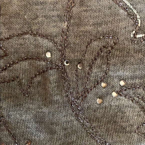 NWT fossil Gray flower t-shirt - Picture 6 of 6